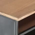 Kép 5/10 - VidaXL szürke tömör akácfa dohányzóasztal 90 x 50 x 35 cm