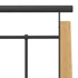 Kép 6/7 - VidaXL fém és tömör tölgyfa ágykeret 90 x 200 cm