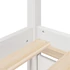 Kép 9/10 - VidaXL fehér tömör fenyőfa ágy fiókokkal és matraccal 160 x 200 cm