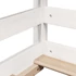 Kép 9/10 - VidaXL fehér tömör fenyőfa magasított ágy tetővel 90 x 200 cm