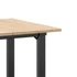 Kép 7/10 - VidaXL tömör fenyőfa és öntöttvas étkezőasztal O-vázzal 70x70x75 cm