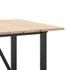 Kép 7/10 - VidaXL tömör fenyőfa és öntöttvas étkezőasztal O-vázzal 140x80x75 cm