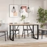 Kép 3/10 - VidaXL tömör fenyőfa és öntöttvas étkezőasztal O-vázzal 160x80x75 cm
