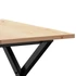 Kép 7/10 - VidaXL tömör fenyőfa és öntöttvas dohányzóasztal X-vázzal 70x70x40 cm