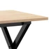 Kép 7/10 - VidaXL tömör fenyőfa és öntöttvas dohányzóasztal X-vázzal 80x50x40 cm