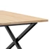 Kép 7/10 - VidaXL tömör fenyőfa és öntöttvas dohányzóasztal X-vázzal 80x80x45 cm