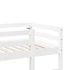 Kép 8/10 - VidaXL fehér tömör fenyőfa galéria ágykeret íróasztallal 90 x 200 cm