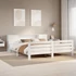 Kép 1/10 - VidaXL fehér tömör fenyőfa ágy matrac nélkül 180 x 200 cm