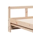 Kép 8/10 - VidaXL tömör fenyőfa kihúzható kanapéágy matracokkal 90 x 200 cm