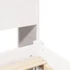 Kép 9/10 - VidaXL fehér tömör fenyőfa könyvespolcos ágy matrac nélkül 140x200 cm