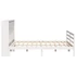 Kép 5/10 - VidaXL fehér tömör fenyőfa könyvespolcos ágy matrac nélkül 180x200 cm