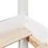 Kép 9/10 - VidaXL fehér tömör fenyőfa könyvespolcos ágy matrac nélkül 160x200 cm