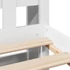 Kép 9/10 - VidaXL fehér tömör fenyőfa könyvespolcos ágy matrac nélkül 160x200 cm