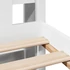 Kép 9/10 - VidaXL fehér tömör fenyőfa könyvespolcos ágy matrac nélkül 140x200 cm