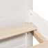 Kép 9/10 - VidaXL fehér tömör fenyőfa könyvespolcos ágy matrac nélkül 160x200 cm