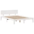 Kép 8/10 - VidaXL fehér tömör fenyőfa könyvespolcos ágy matrac nélkül 140x200 cm