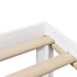 Kép 9/10 - VidaXL fehér tömör fenyőfa könyvespolcos ágy matrac nélkül 160x200 cm