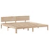 Kép 8/10 - VidaXL tömör fenyőfa könyvespolcos ágy matrac nélkül 180 x 200 cm