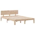 Kép 8/10 - VidaXL tömör fenyőfa könyvespolcos ágy matrac nélkül 140 x 200 cm