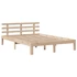 Kép 8/10 - VidaXL tömör fenyőfa könyvespolcos ágy matrac nélkül 140 x 200 cm