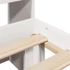 Kép 9/10 - VidaXL fehér tömör fenyőfa könyvespolcos ágy matrac nélkül 160x200 cm