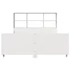 Kép 4/10 - VidaXL fehér tömör fa könyvespolcos ágy matrac nélkül 160 x 200 cm