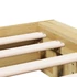Kép 9/10 - VidaXL ágykeret matrac nélkül 90x200 cm tömör fa tölgyfa