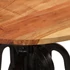 Kép 4/10 - VidaXL tömör akácfa és öntöttvas oldalasztal 60 x (42-62) cm
