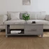 Kép 3/9 - VidaXL HAMAR világosszürke tömör fenyőfa dohányzóasztal 100x55x35 cm