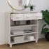 Kép 3/10 - VidaXL HAMAR fehér tömör fenyőfa tálalóasztal 90 x 35 x 90 cm