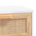 Kép 6/8 - VidaXL fehér szerelt fa és tömör fenyőfa dohányzóasztal 80x40x30 cm