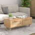 Kép 1/7 - VidaXL barna szerelt fa és tömör fenyőfa dohányzóasztal 80x40x30 cm