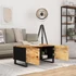 Kép 3/10 - VidaXL tömör mangófa és szerelt fa dohányzóasztal 80 x 50 x 40 cm