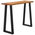 Kép 3/10 - VidaXL tömör akácfa konzolasztal természetes éllel 110x35x80 cm