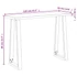 Kép 9/10 - VidaXL tömör akácfa konzolasztal természetes éllel 110x35x80 cm