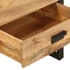 Kép 6/8 - VidaXL tömör mangófa és vas dohányzóasztal 100 x 54 x 40 cm