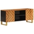 Kép 2/10 - VidaXL fekete-barna tömör mangófa TV-szekrény 105 x 33,5 x 46 cm