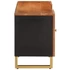 Kép 5/10 - VidaXL fekete-barna tömör mangófa TV-szekrény 105 x 33,5 x 46 cm