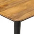 Kép 4/9 - VidaXL tömör mangófa és vas dohányzóasztal 110 x 50 x 40 cm