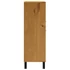 Kép 6/10 - VidaXL FLAM tömör fenyőfa magasszekrény üvegajtóval 92x40x122,5 cm
