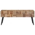 Kép 2/9 - VidaXL tömör újrahasznosított tíkfa pad 110 x 35 x 45 cm