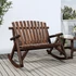 Kép 1/6 - VidaXL 2 személyes tömör lucfenyő kerti hintapad 123 x 96 x 102 cm