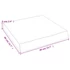 Kép 9/10 - VidaXL kezeletlen tömör tölgyfa fali polc 40x40x(2-6) cm