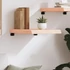 Kép 3/10 - VidaXL kezeletlen tömör tölgyfa fali polc 40x50x(2-6) cm