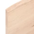 Kép 6/7 - VidaXL kezeletlen tömör tölgyfa fali polc 60x30x2 cm