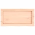 Kép 5/10 - VidaXL kezeletlen tömör tölgyfa fali polc 60x30x(2-4) cm