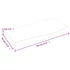 Kép 9/10 - VidaXL kezeletlen tömör tölgyfa fali polc 60x30x(2-4) cm