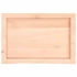 Kép 5/10 - VidaXL kezeletlen tömör tölgyfa fali polc 60x40x(2-4) cm