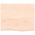 Kép 4/10 - VidaXL kezeletlen tömör tölgyfa fali polc 60x50x(2-6) cm