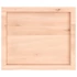 Kép 5/10 - VidaXL kezeletlen tömör tölgyfa fali polc 60x50x(2-6) cm